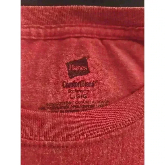 Womens Love TEXAS Red Gray Short Sleeve Graphic Tee Large - Picture 5 of 5